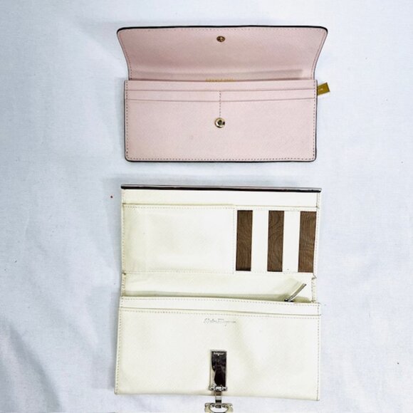 2)Women  Leathers Wallet Beige Bifo Salvatore Ferragamo  Cream & Micheal Kors(14 - Picture 12 of 15